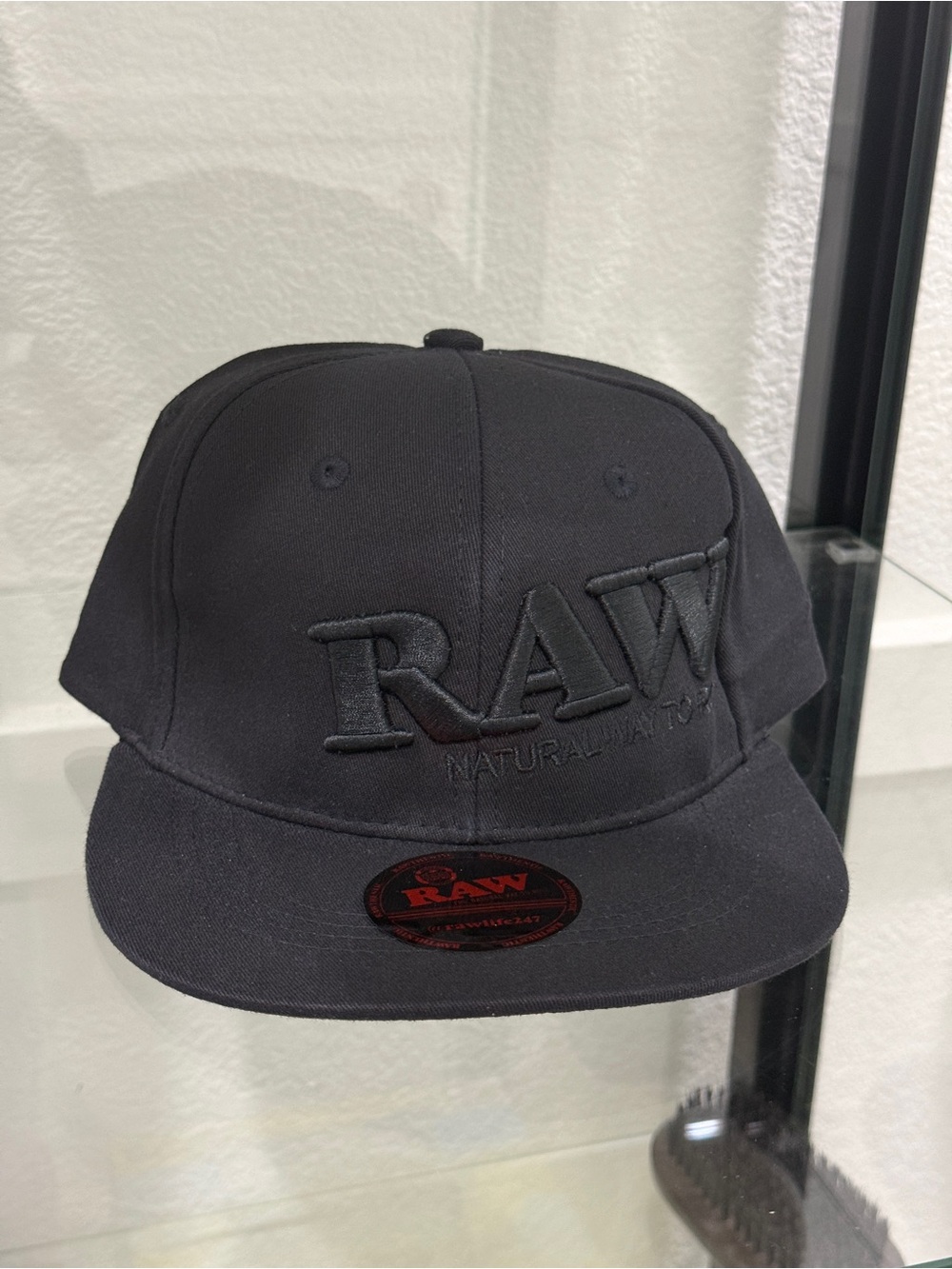 RAW FlexFit Cap Black On Black L/XL